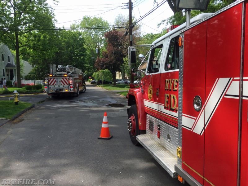 Structure fire on Bennett Street on 5/24/15 Photo by Lt. Kyle Wagman